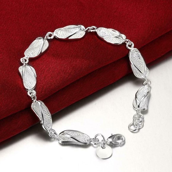 Jewelry - 925 Silver Beach Flip Flop Sandals Unique Bracelet